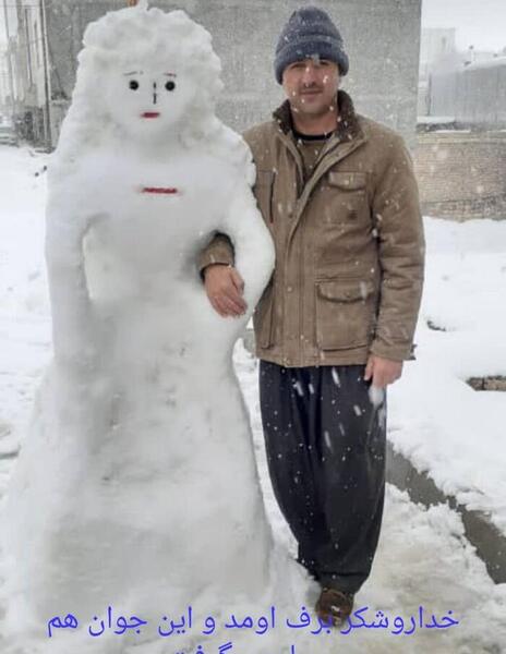 عکس آدم برفی