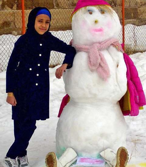 عکس آدم برفی
