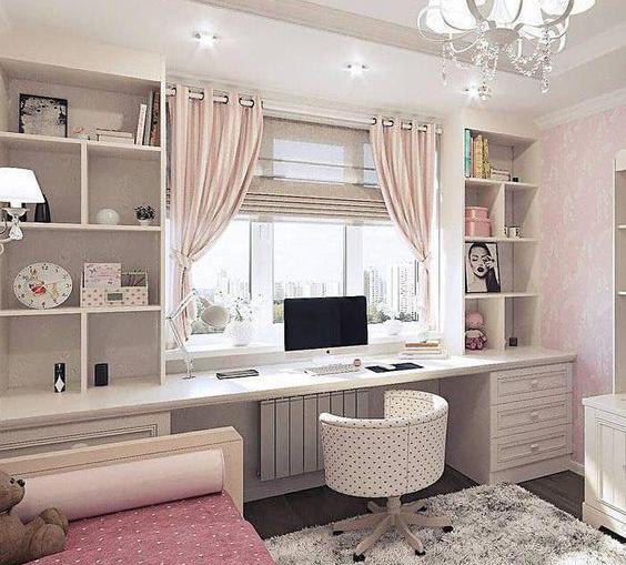 عکس ایده برای دیزاین اتاق خواب دخترانه