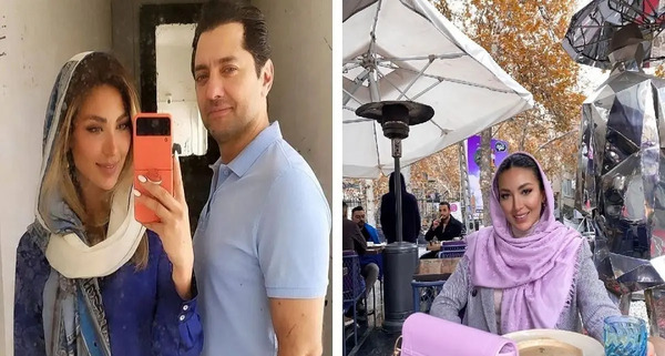 عکس از بهرام رادان و همسرش