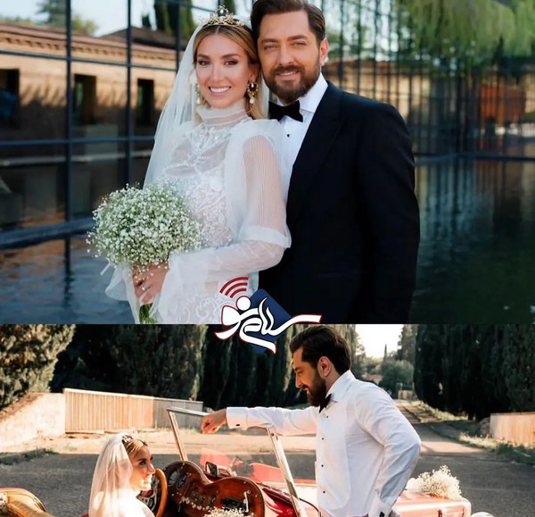 عکس از بهرام رادان و همسرش