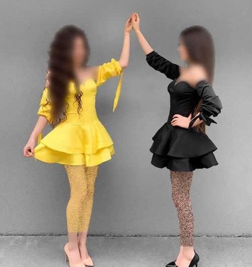 عکس لباس مجلسی دخترانه ست خواهرانه