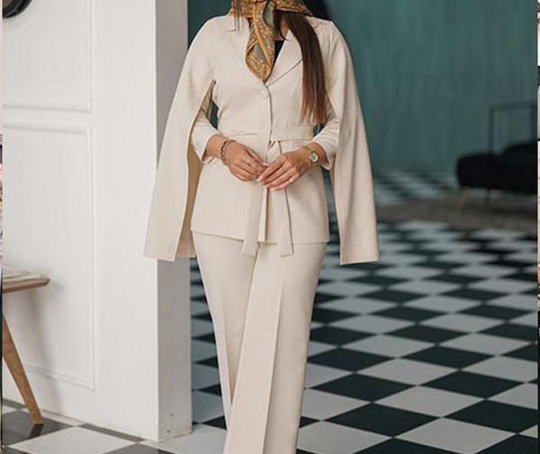عکس کت و شلوار زنانه قرمز