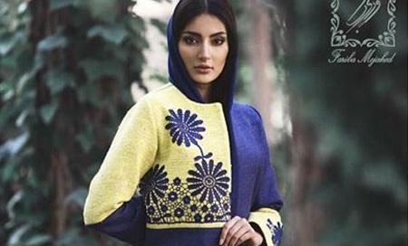 عکس مدل مانتو دخترانه حاشیه دار جدید