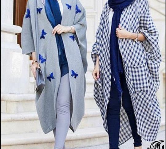 عکس مدل مانتو دخترانه حاشیه دار جدید