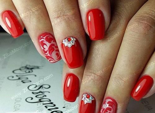 عکس مدل ناخن عروس زرشکی