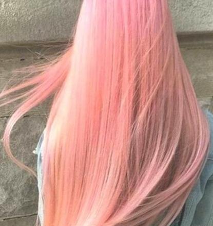عکس رنگ مو صورتی دخترانه