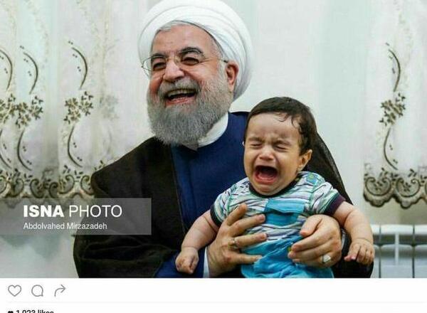 عکس خنده روحانی