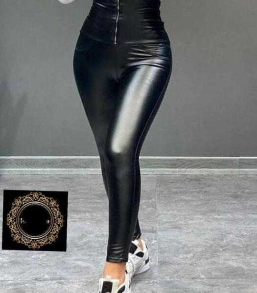 عکس کت و شلوار چرم زنانه