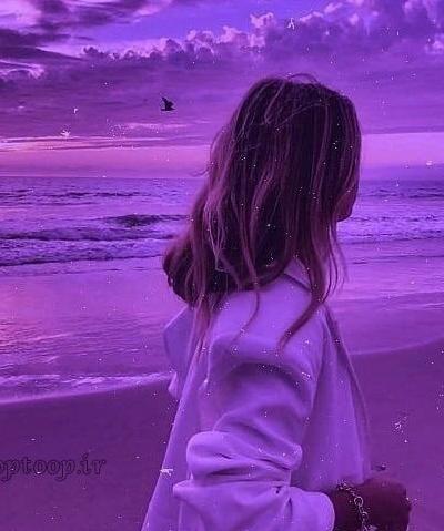 عکس پس زمینه بنفش دخترانه