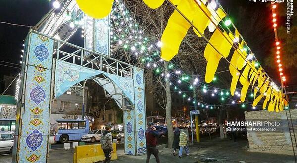 عکس چراغانی نیمه شعبان