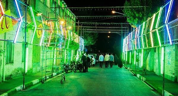 عکس چراغانی نیمه شعبان