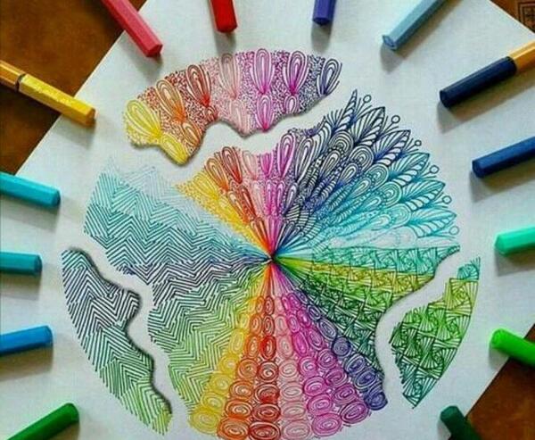 عکس ایده هایی برای نقاشی خلاقانه