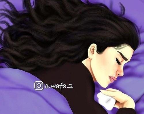 عروسکی عکس پروفایل کارتونی دخترانه غمگین