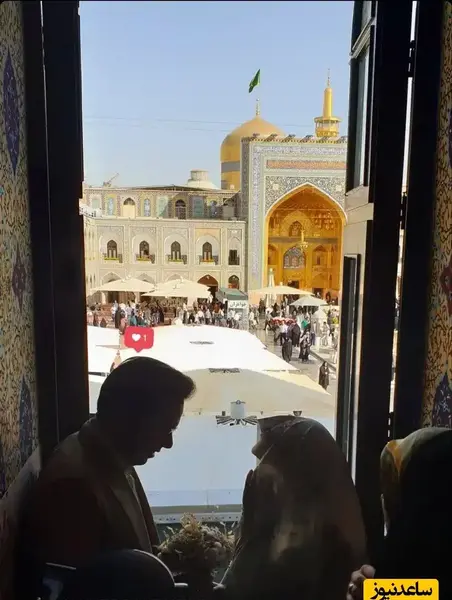 عکس مجری طبیب با همسرش