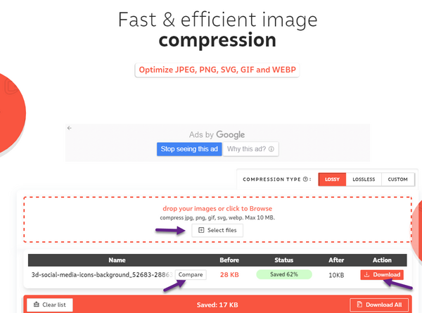 کاهش حجم فایل عکس آنلاین