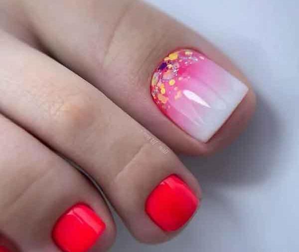 عکس جدیدترین مدل ژلیش ناخن پا