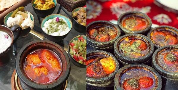 عکس آبگوشت در دیگ سنگی