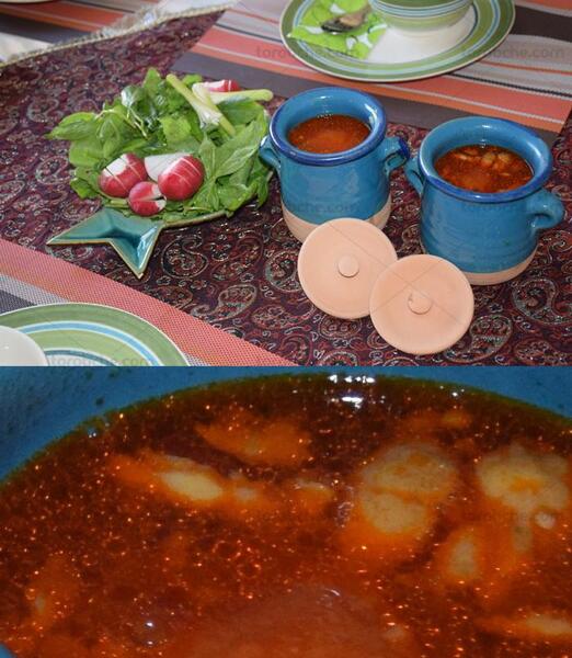 عکس آبگوشت در دیگ سنگی