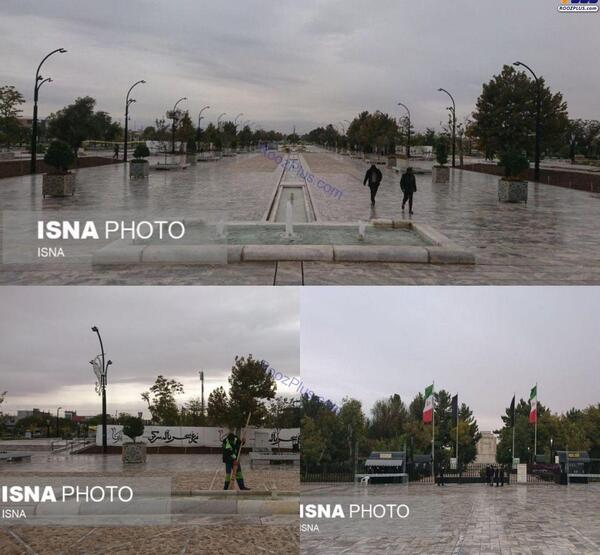 عکس مراسم دفن شجریان