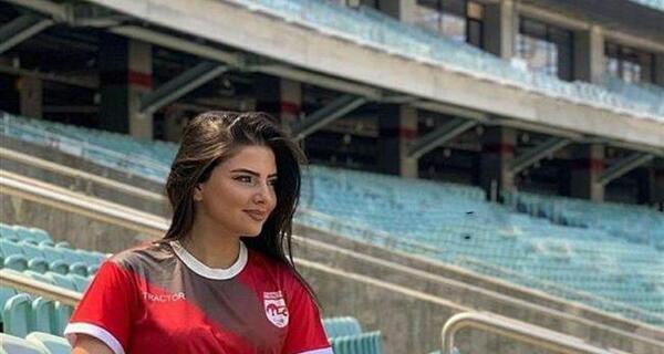 عکس مجری زن فوتبال اوکراینی