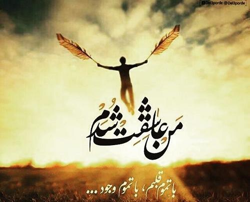 عکس نوشته من عاشقت شدم