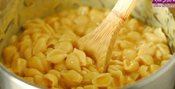 عکس غذای پیتزا ماکارونی