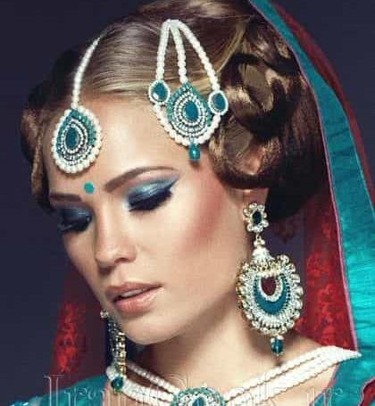 عکس شینیون مو هندی