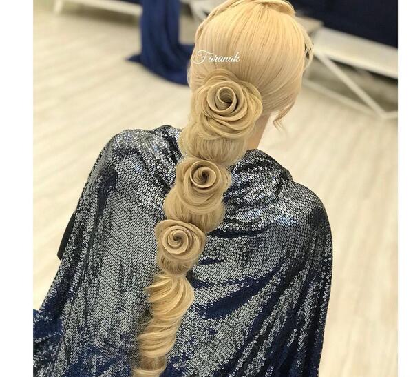 عکس شینیون مو هندی