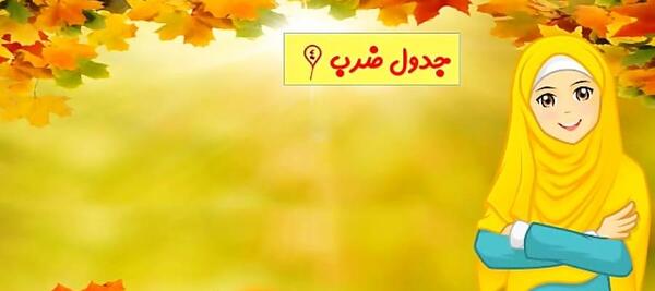 عکس جدول ضرب قاطی پاتی