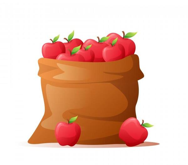 عکس وکتور سیب