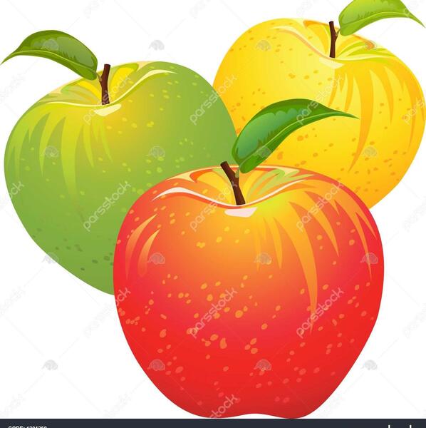 عکس وکتور سیب