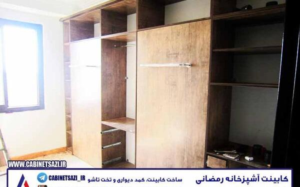 عکس کمد دیواری وتخت تاشو