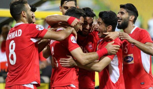 عکس شادی بعد از گل پرسپولیس
