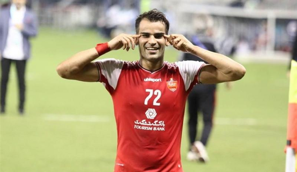 عکس شادی بعد از گل پرسپولیس
