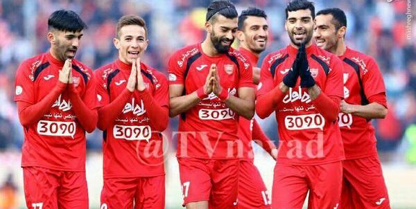 عکس شادی بعد از گل پرسپولیس