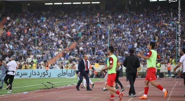 عکس شادی بعد از گل پرسپولیس