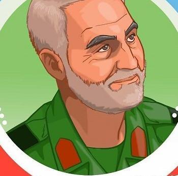 عکس نقاشی سردار سلیمانی
