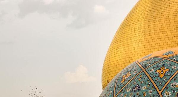 عکس لایه باز گنبد امام رضا
