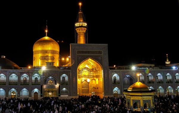 عکس لایه باز گنبد امام رضا