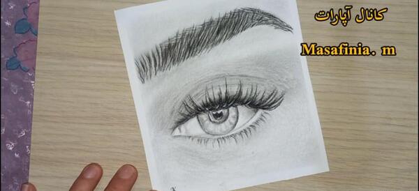 عکس نقاشی فانتزی چشم و ابرو