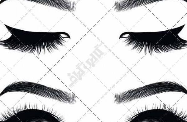 عکس نقاشی فانتزی چشم و ابرو