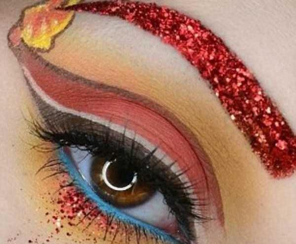 عکس نقاشی فانتزی چشم و ابرو