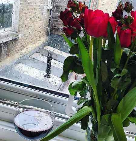 عکس نوشته بارش باران
