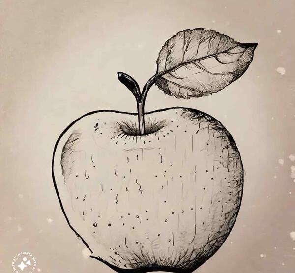 عکس نقاشی سیب