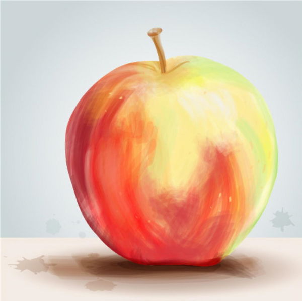 عکس نقاشی سیب