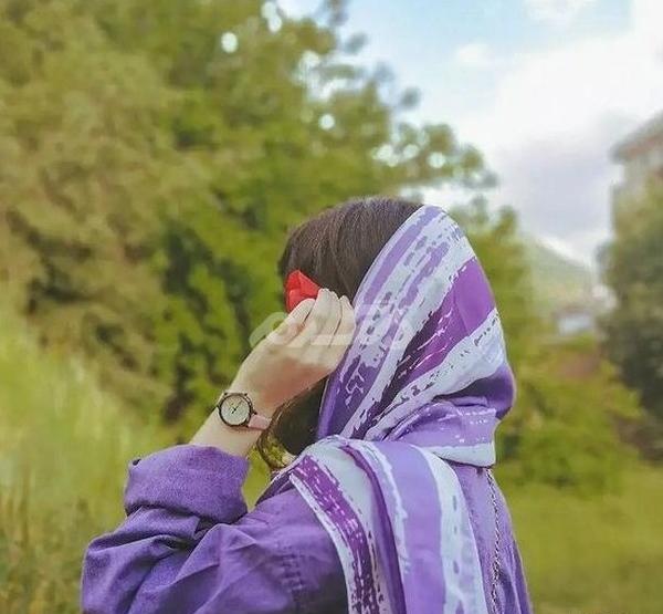 عکس پروفایل دخترونه شیک لاکچری بنفش