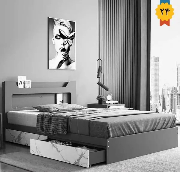 عکس تخت خواب یک نفره دخترانه
