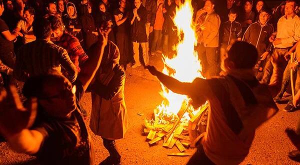 عکس چهارشنبه سوری هایده