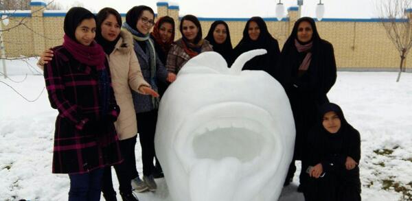 عکس آدم برفی در ایران